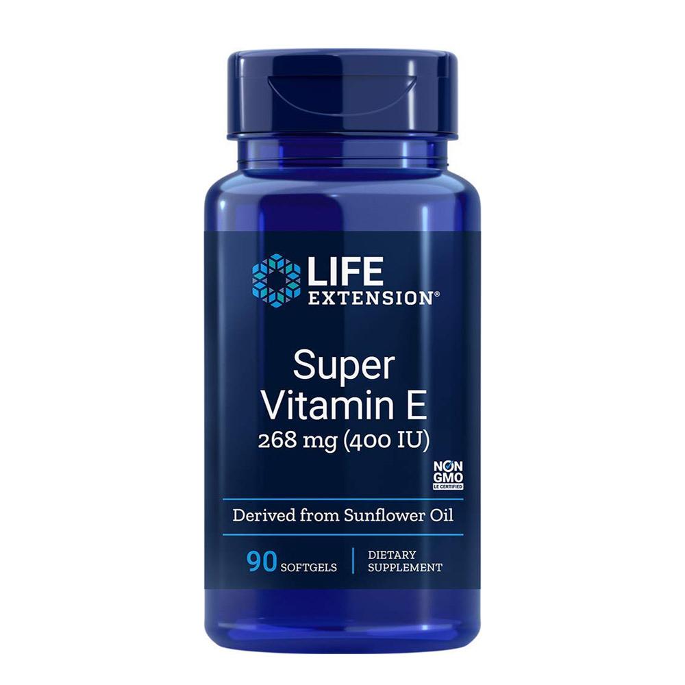 Life Extension Super Vitamin E 400IU 90 Softgels Vitamins & Minerals Life Extension  (4378240057409)