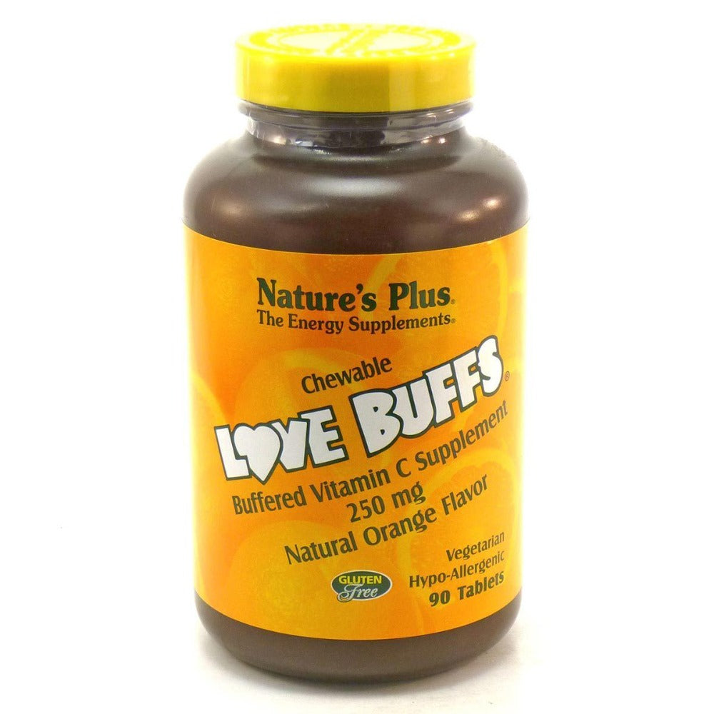 Nature's Plus Love buffs Chewable Vitamin C 250mg 90 Tabs Vitamins Nature's Plus  (1057909080107)