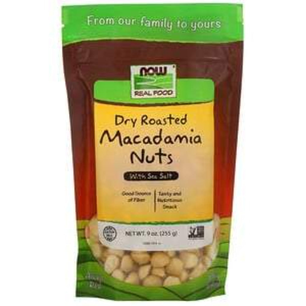 NF MACADAMIA NUTS ROASTED 9OZ Store Stock Only Now Foods 