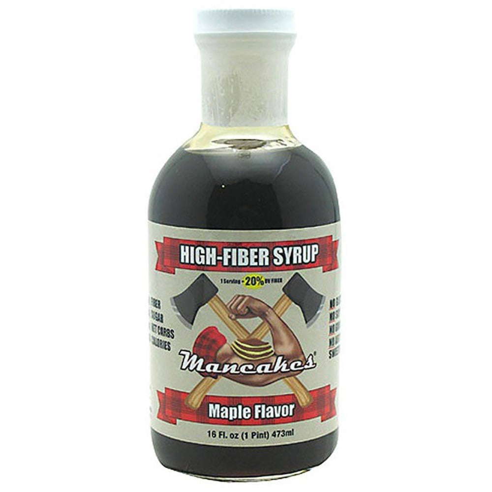 Mancakes High-Fiber Syrup Maple Flavored 16 Oz Foods & Snacks Mancakes  (1059173400619)
