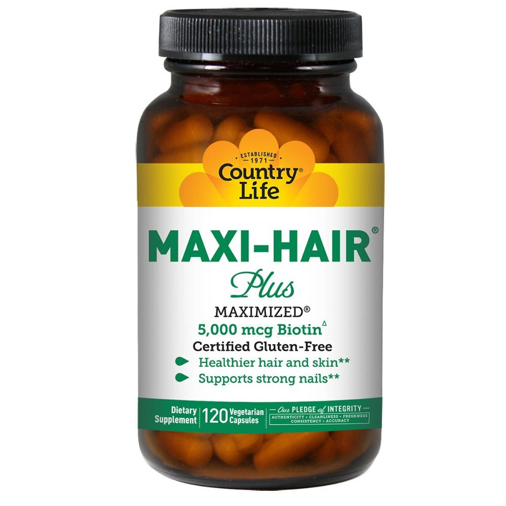Country Life Maxi-Hair Plus 120 Vege Caps Personal Care Country Life  (1058734964779)