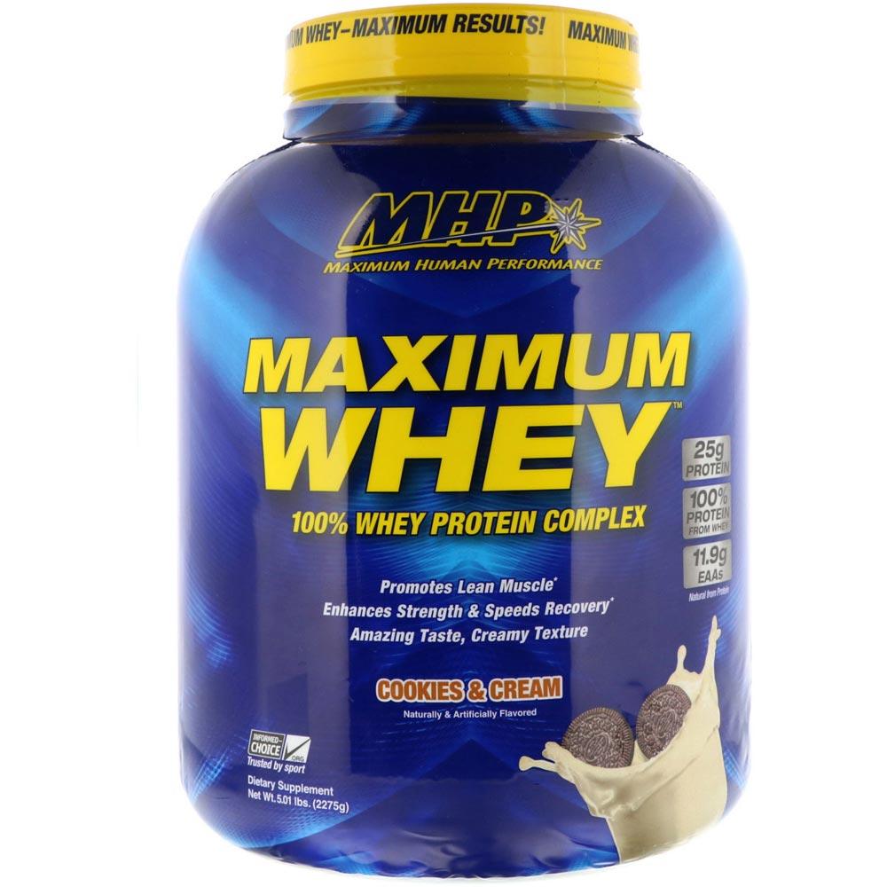 MHP Maximum Whey 5lb Protein Powders MHP Cookies and Cream  (1771729223723)