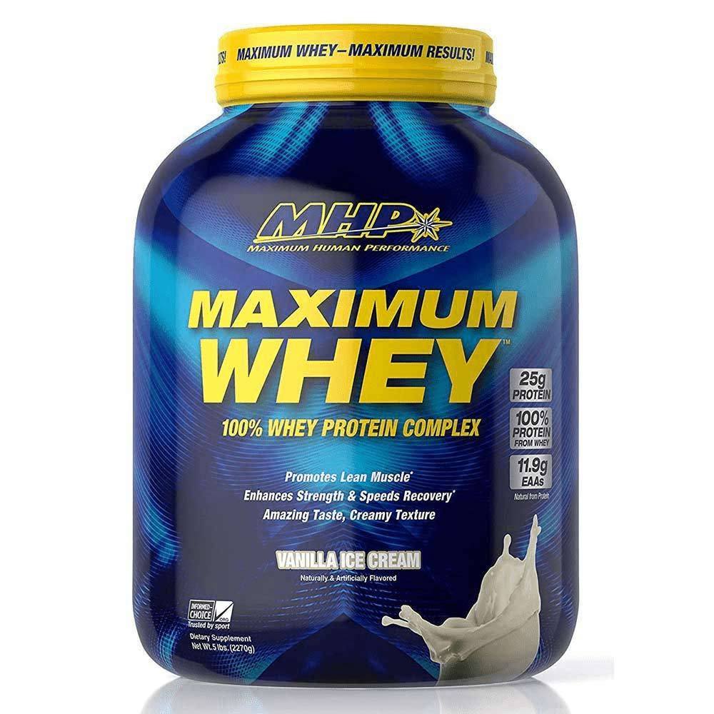 MHP Maximum Whey 5lb Protein Powders MHP Vanilla Ice Cream  (1771729223723)