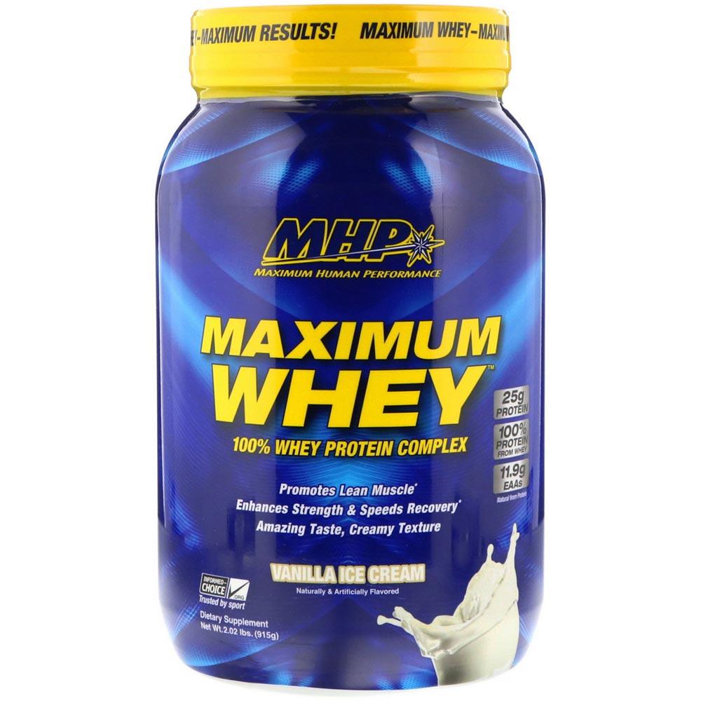 MHP Maximum Whey Protein 2lb Protein Powders MHP Vanilla Ice Cream  (1771729289259)