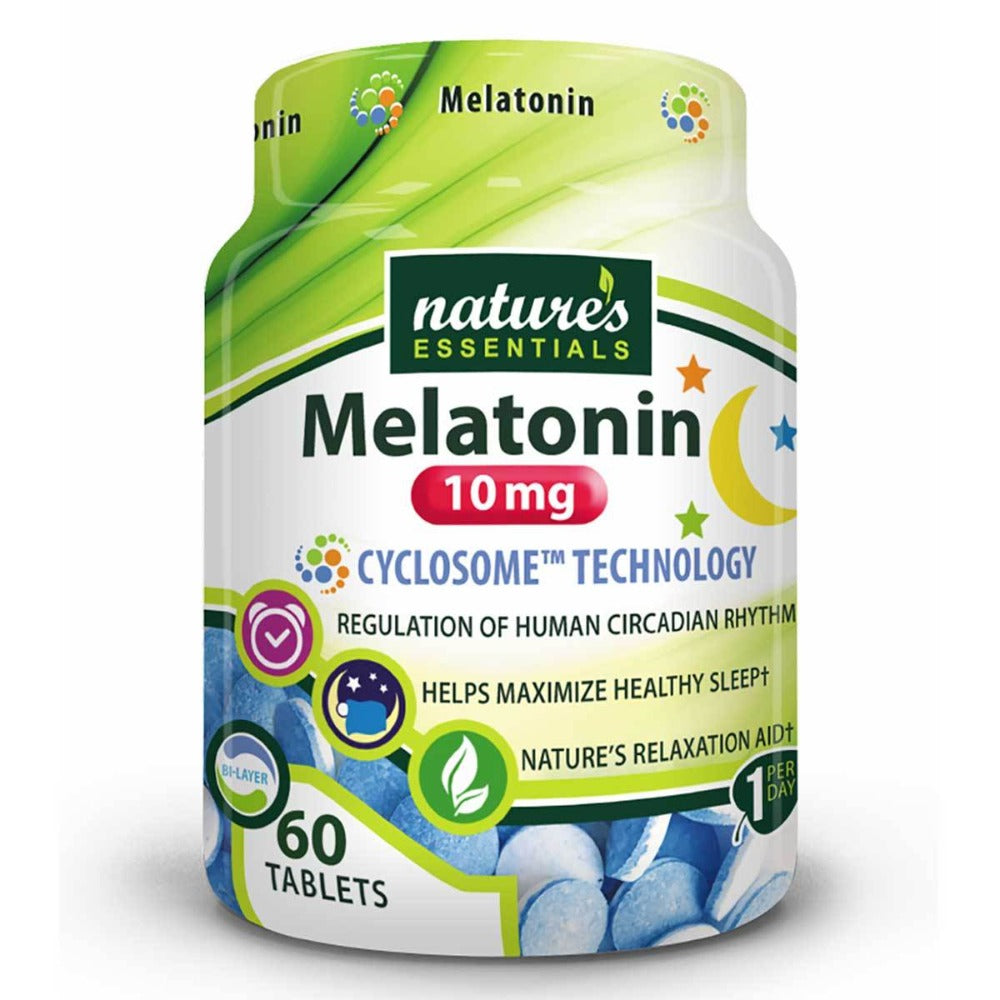 Nature's Essentials Melatonin 10mg 60 Tablets Personal Care Nature's Essentials  (1059294838827)