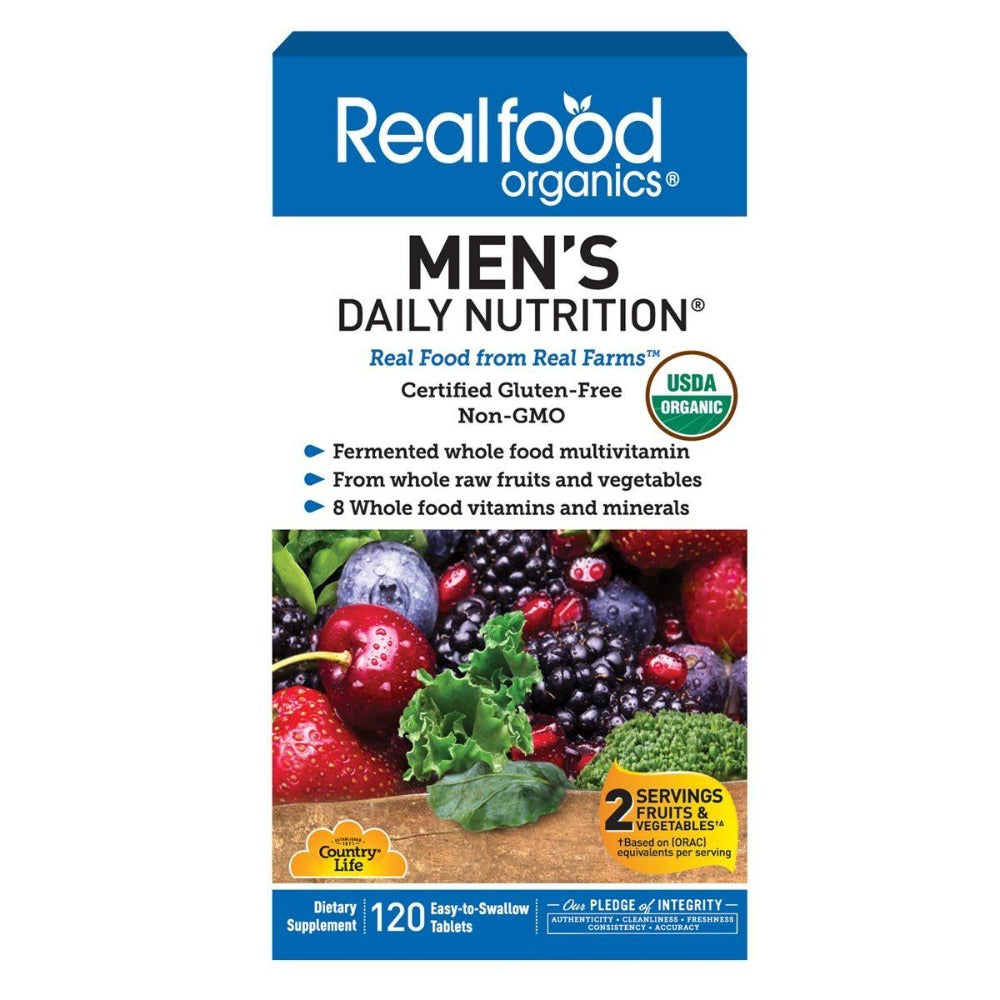 Country Life Realfood Organics Men's Daily Nutrition 120 Tabs Vitamins Country Life  (1058783494187)