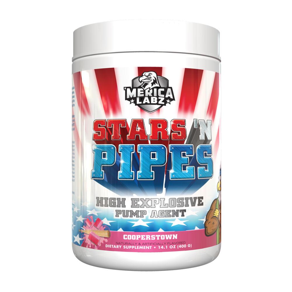Merica Labz Stars 'N Pipes Pump Agent Nitric Oxide 'Merica Labz Cooperstown  (1749826207787)