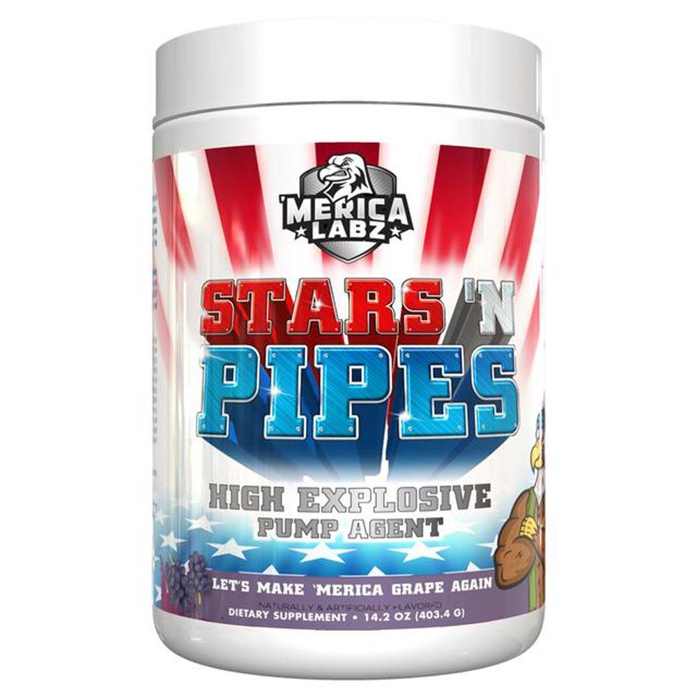 Merica Labz Stars 'N Pipes Pump Agent Nitric Oxide 'Merica Labz Let's Make 'Merica Grape Again  (1749826207787)