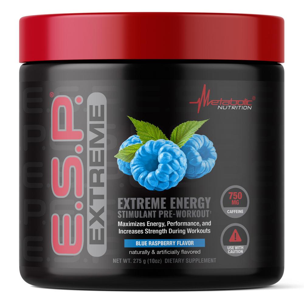 Metabolic Nutrition ESP Extreme 300 Grams Pre-workout Metabolic Nutrition Blue Raspberry  (1059333668907)