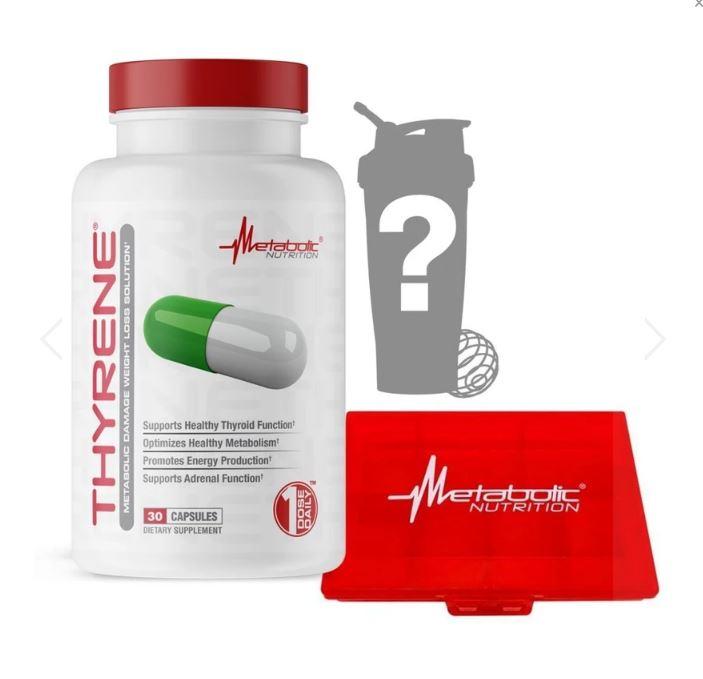 Thyrene + Pill Case + Shaker Combo Fitness Accessories and Apparel Metabolic Nutrition  (1865431744555)
