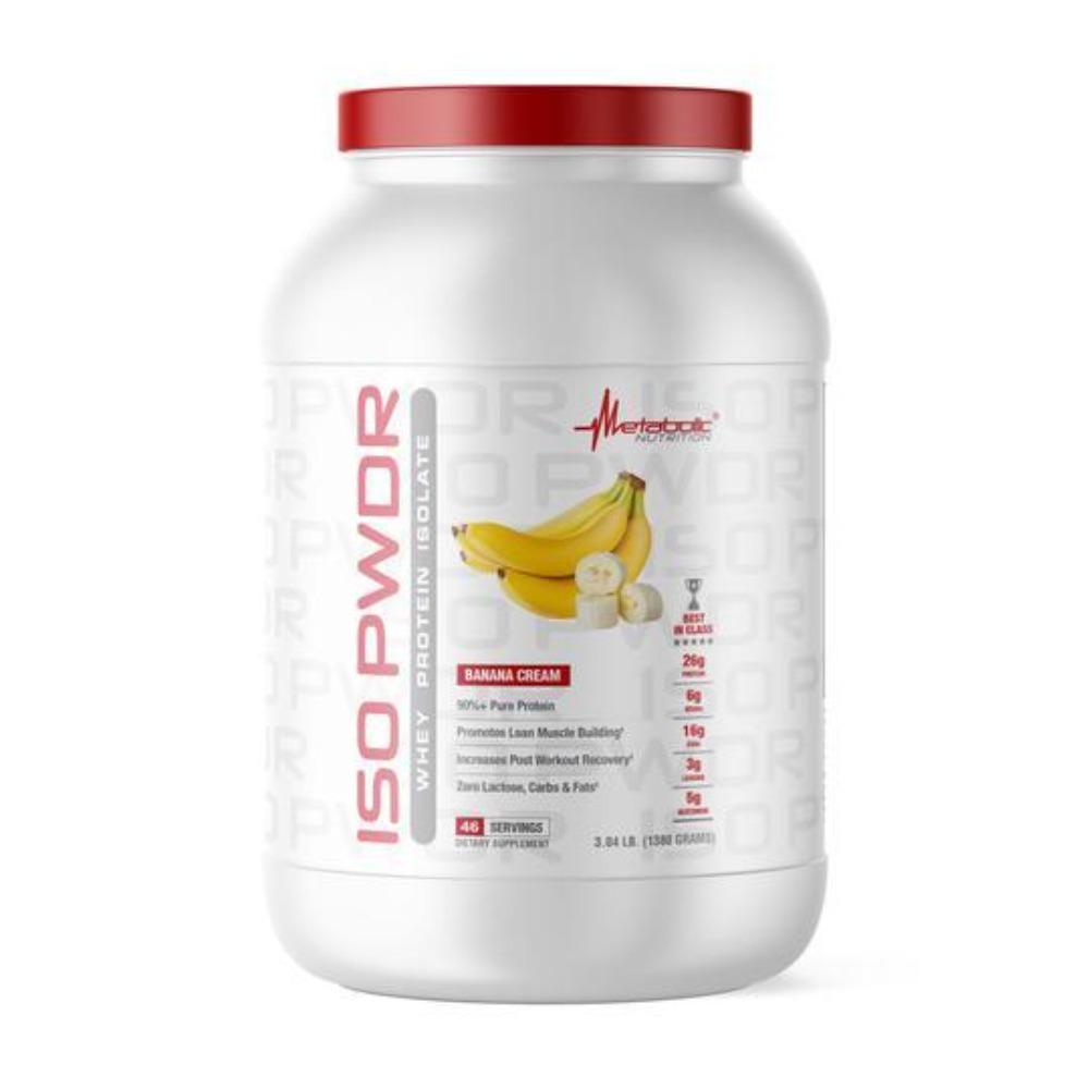 Metabolic Nutrition ISO PWDR 46 Servings Protein Powders Metabolic Nutrition Banana Cream 