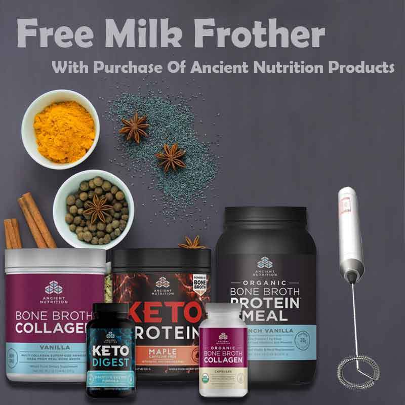 Ancient Nutrition Milk Frother Fitness Accessories and Apparel Ancient Nutrition  (1533192437803)