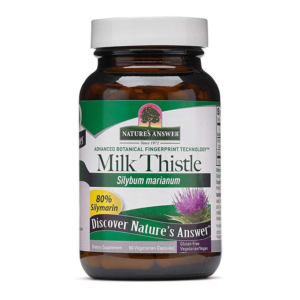Nature's Answer Milk Thistle Herbal Extract 140mg 60 Capsules | Liver Function Herbs Nature's Answer  (1782426239019)