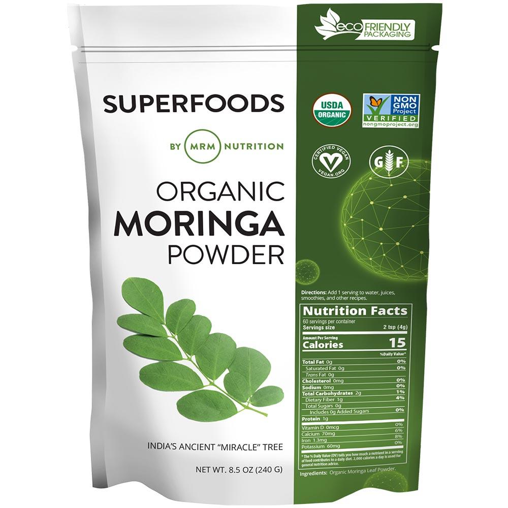 MRM Raw Organic Moringa Powder 60SV Specialty Health Products MRM 