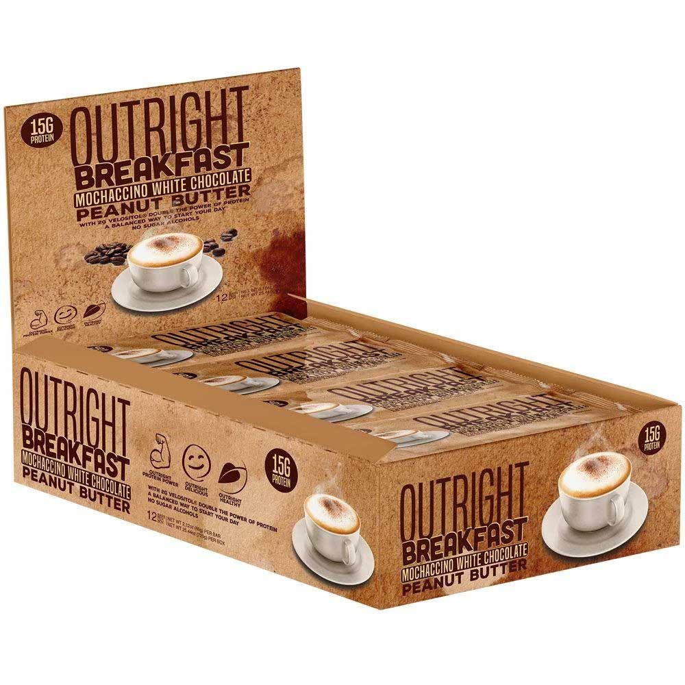 MTS Nutrition Outright Bar 12 Pack Bars MTS Nutrition Mochaccino White Chocolate Peanut Butter  (1825697103915)