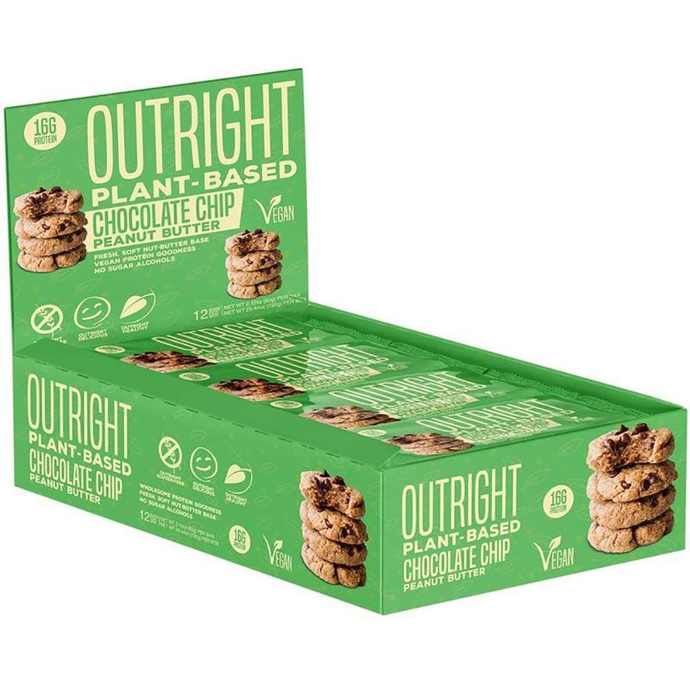MTS Nutrition Outright Bar 12 Pack Bars MTS Nutrition Chocolate Chip Peanut Butter PLANT  (1825697103915)
