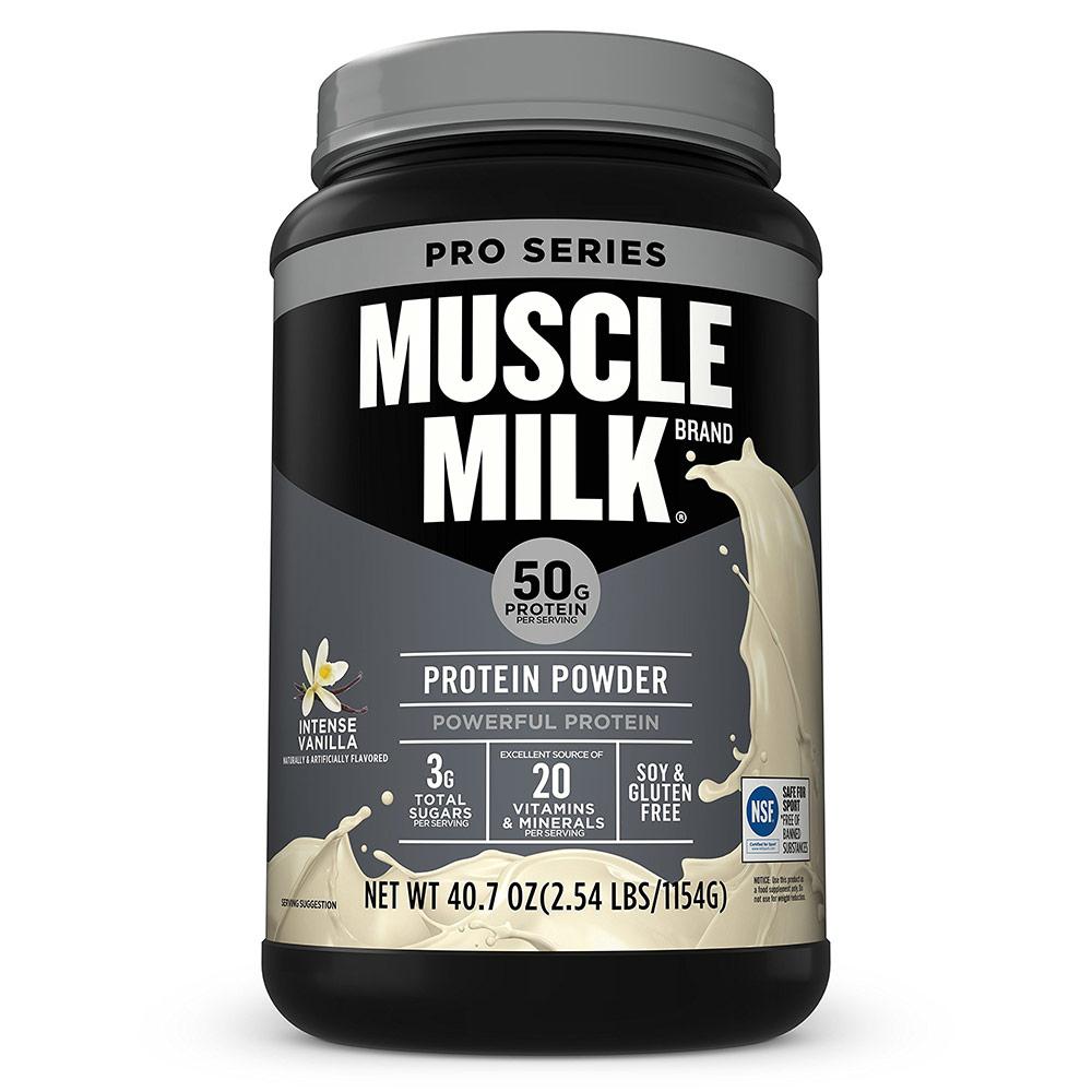 Muscle Milk Pro 50 2.54 Lbs Protein Powders CytoSport Intense Vanilla  (1556916830251)