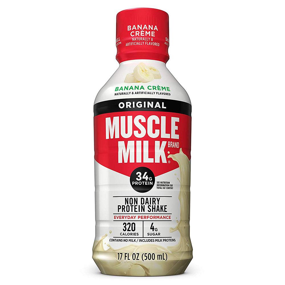 Muscle Milk RTD 17oz 12/Case Drinks CytoSport Banana Creme  (1556916666411)