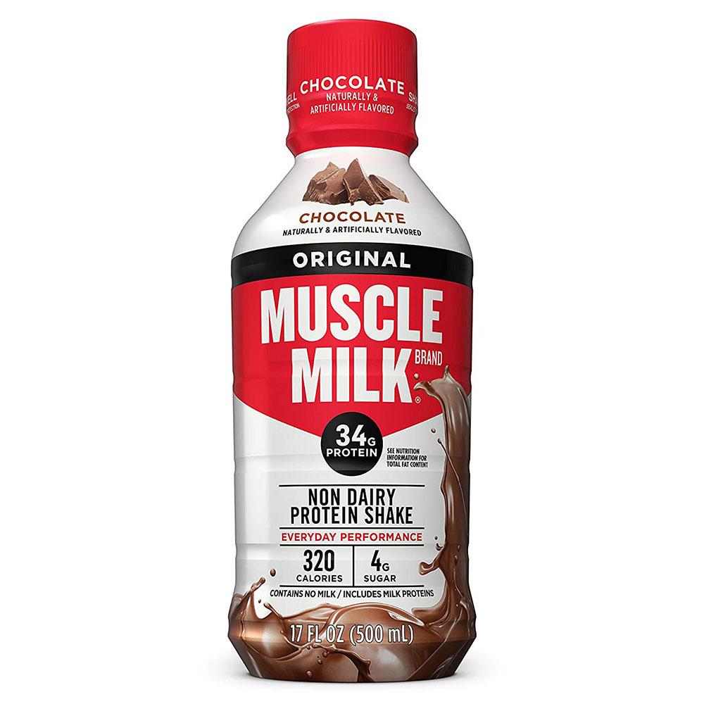 Muscle Milk RTD 17oz 12/Case Drinks CytoSport Chocolate  (1556916666411)