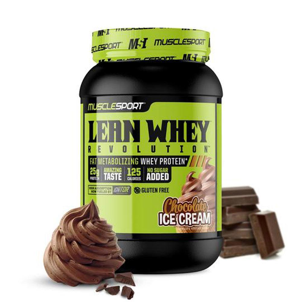 Muscle Sport Lean Whey Revolution 2lb Protein Powders Muscle Sport Chocolate Ice Cream  (4384302760001)
