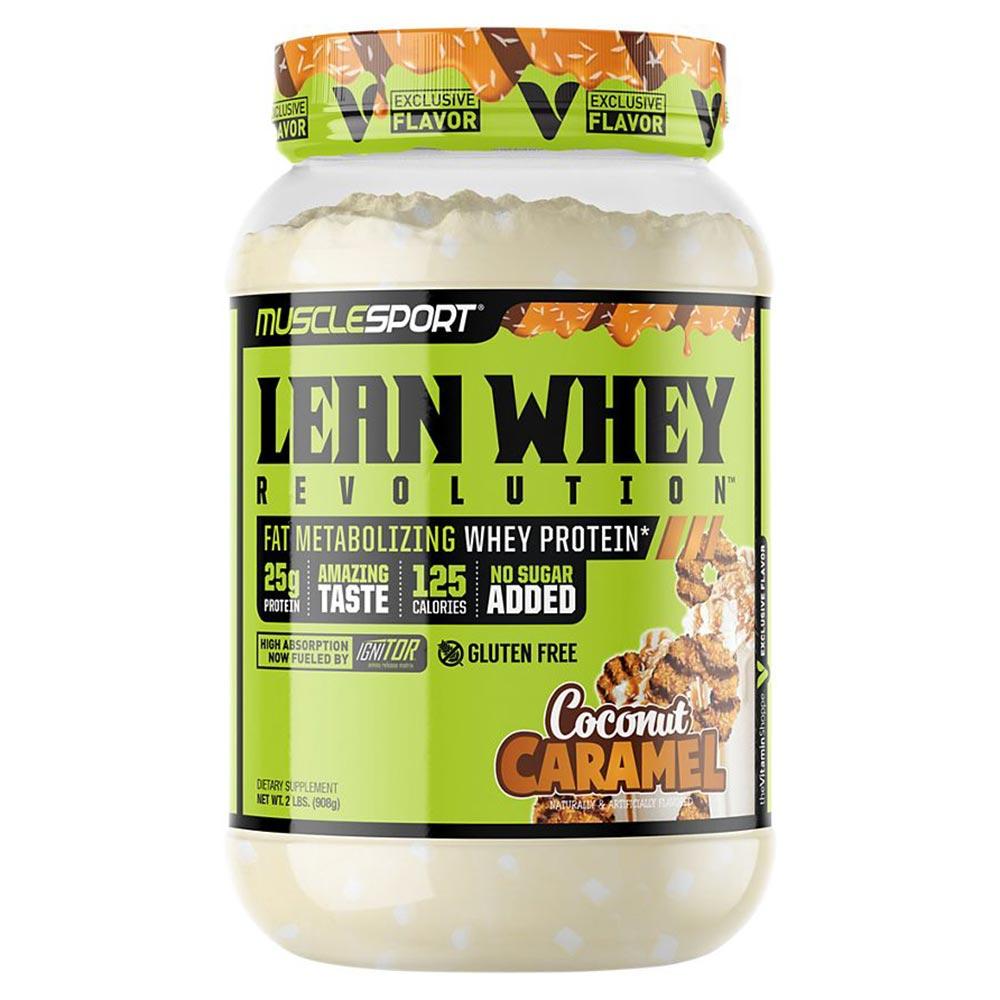 Muscle Sport Lean Whey Revolution 2lb Protein Powders Muscle Sport Coconut Caramel 