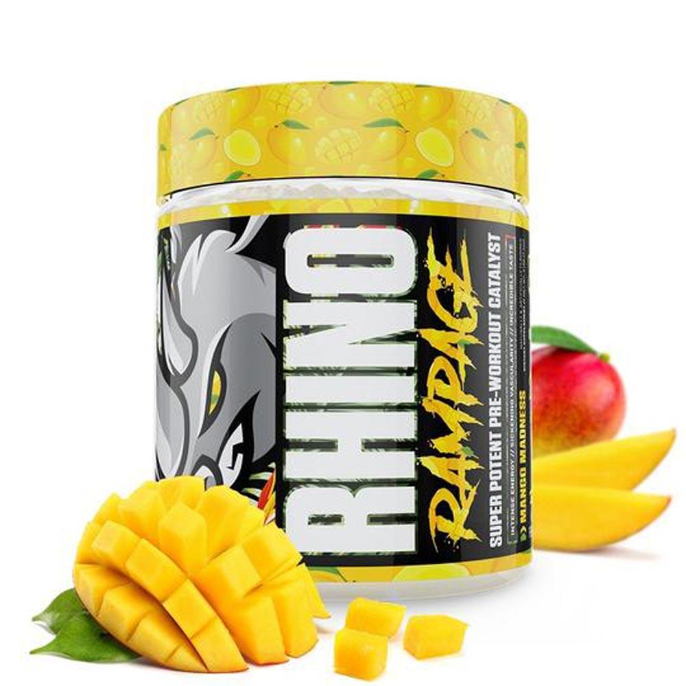 Muscle Sport Rhino Rampage 30 Servings Pre-Workouts Muscle Sport Mango Madness  (4380895182913)