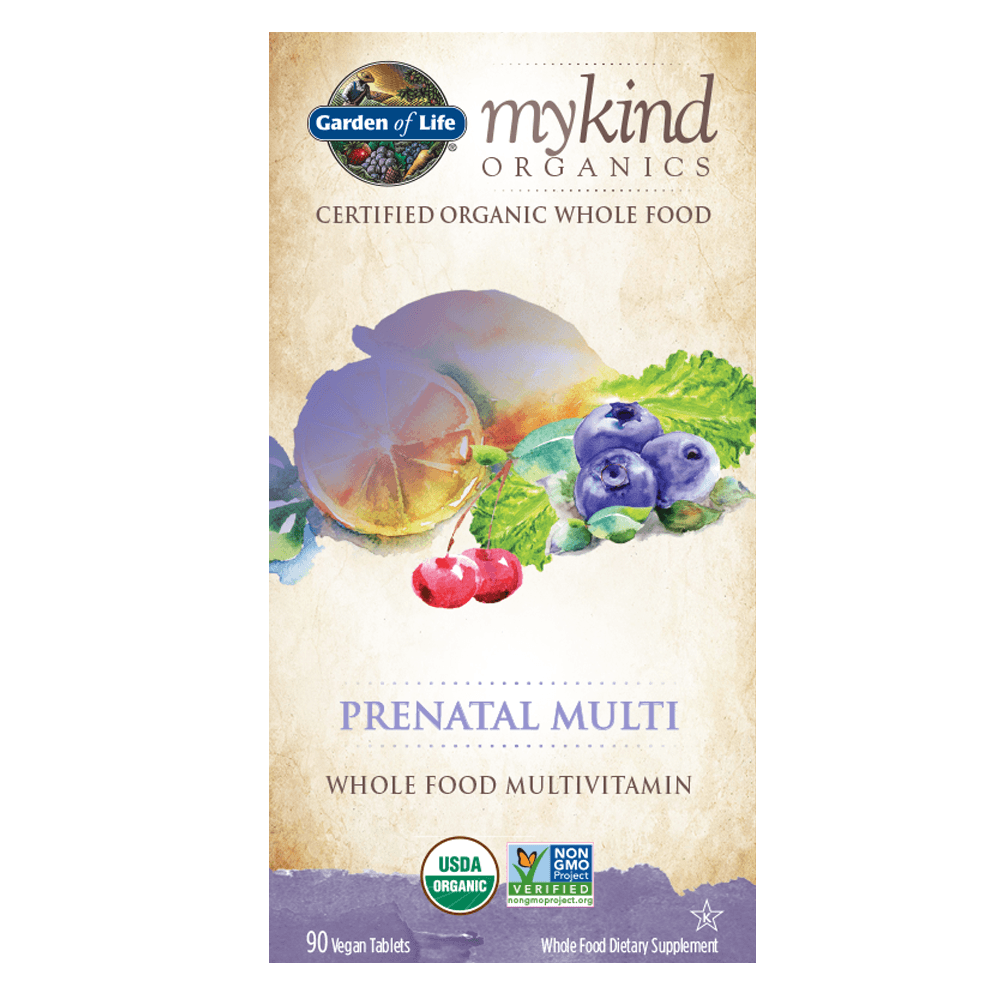 MyKind Organics Prenatal Multi 90 Tabs (Non-GMO) Vitamins Garden of Life  (1059056451627)