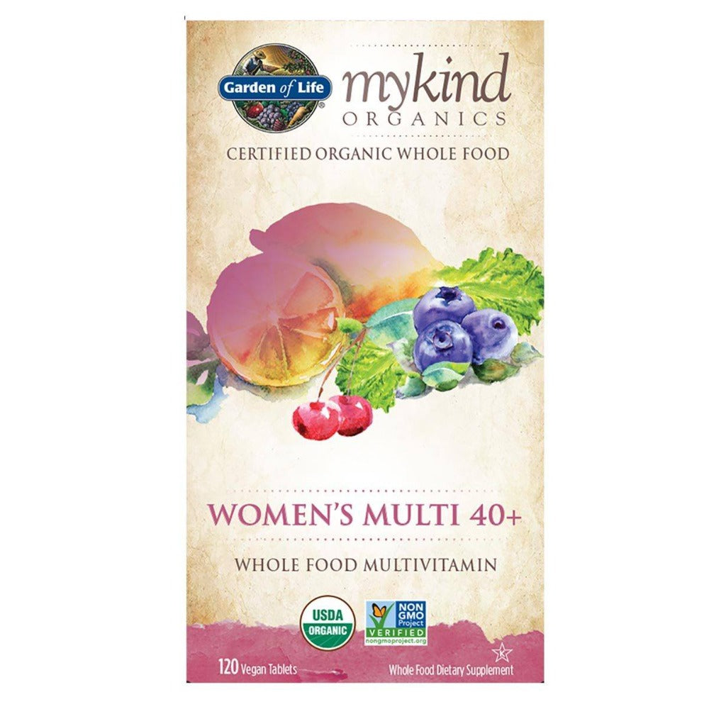 Garden of Life Kind Organics Women's Multi 40+ 120 Tabs Vitamins Garden of Life  (1059056222251)