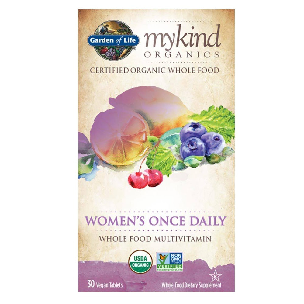 Garden of Life Kind Organics Women's Once Daily 30 Tabs Vitamins Garden of Life  (1059054649387)