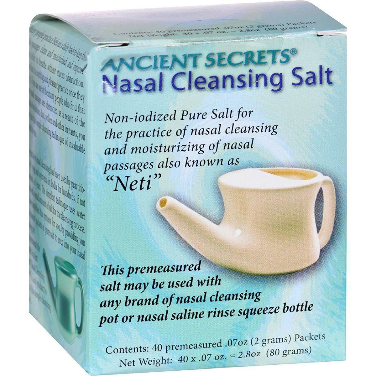 Ancient Secrets Nasal Cleansing Salt 40 Packets Personal Care Ancient Secrets  (1058205401131)