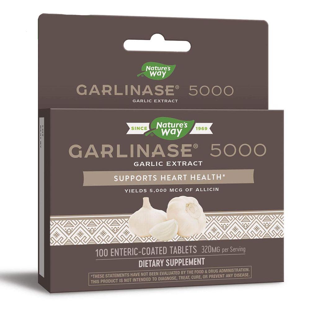 Nature's Way Garlinase 5000 100 Tabs Herbs Nature's Way  (1057923563563)