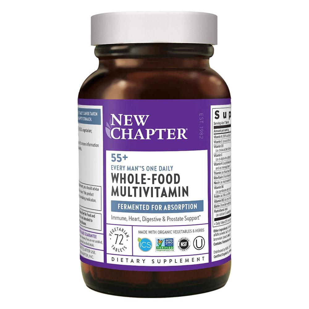 New Chapter One Daily Every Man's Whole Food Multi 55+ 48t Multi Vitamins New Chapter 