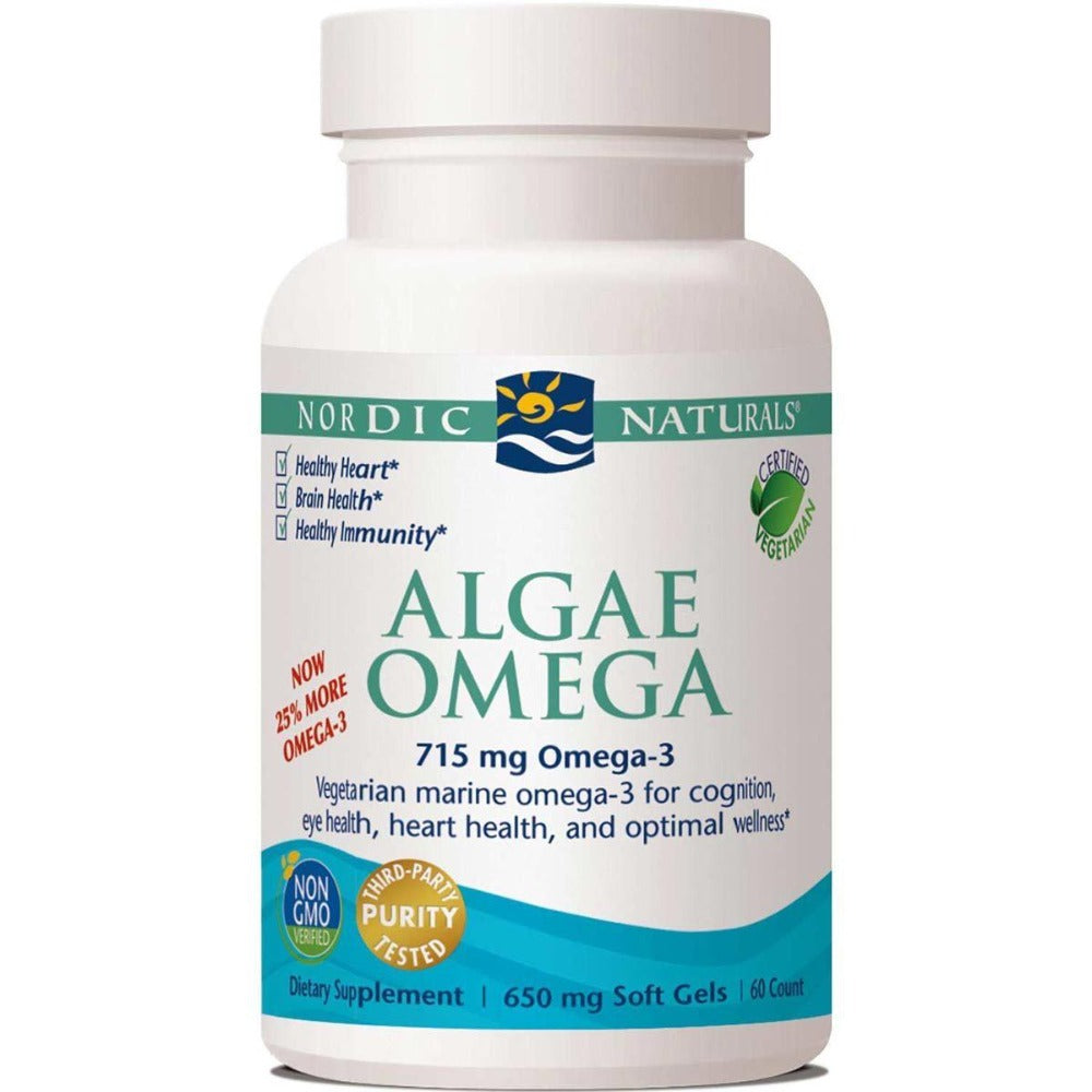 Nordic Naturals Algae Omega 60 SoftGels Omega Fatty Acids / EFAs Nordic Naturals  (1059050487851)