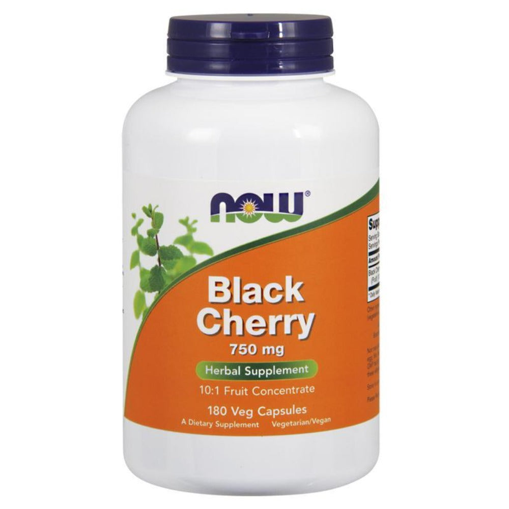 Now Foods Black Cherry Extract 750mg 10 VeggieCaps Herbs Now Foods  (1678712635435)