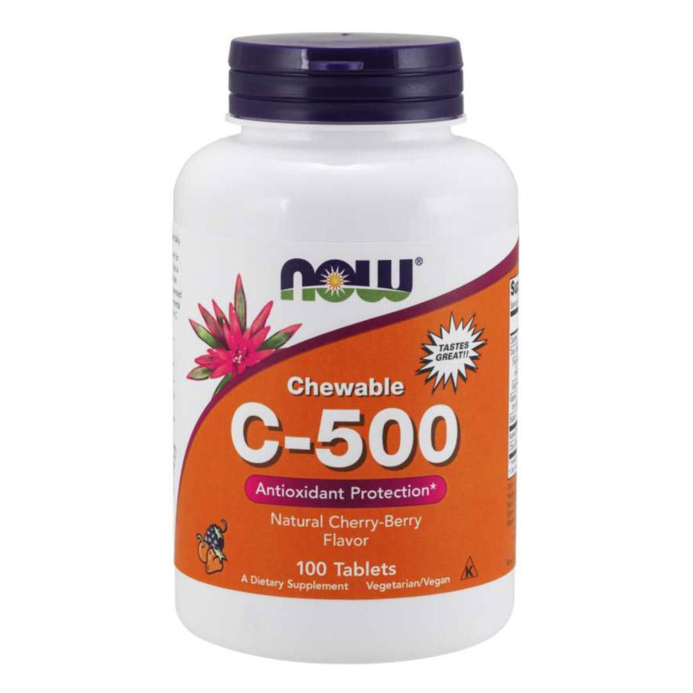 Now Foods C-500 Chew Cherry 100 Tablets Now Foods  (1059122085931)