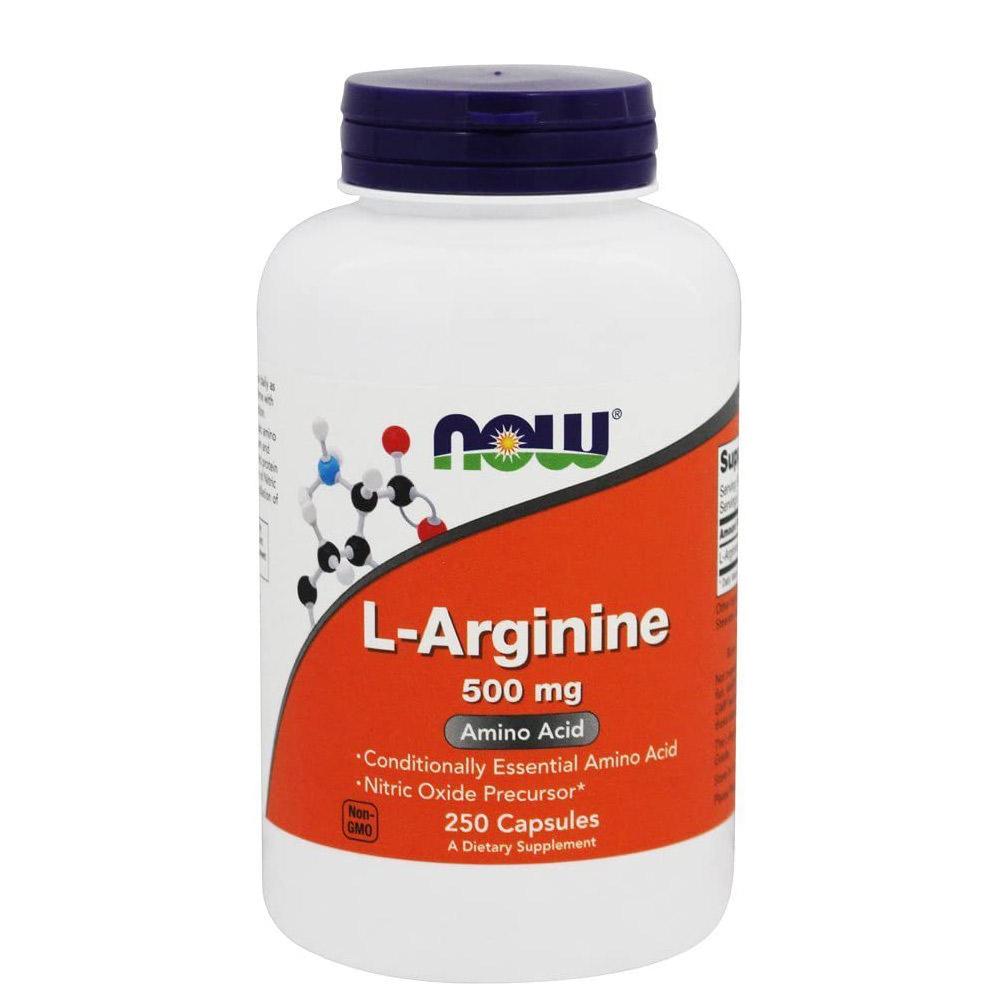 Now Foods L-Arginine 500 Mg 250 Capsules Amino Acids Now Foods  (1059127197739)