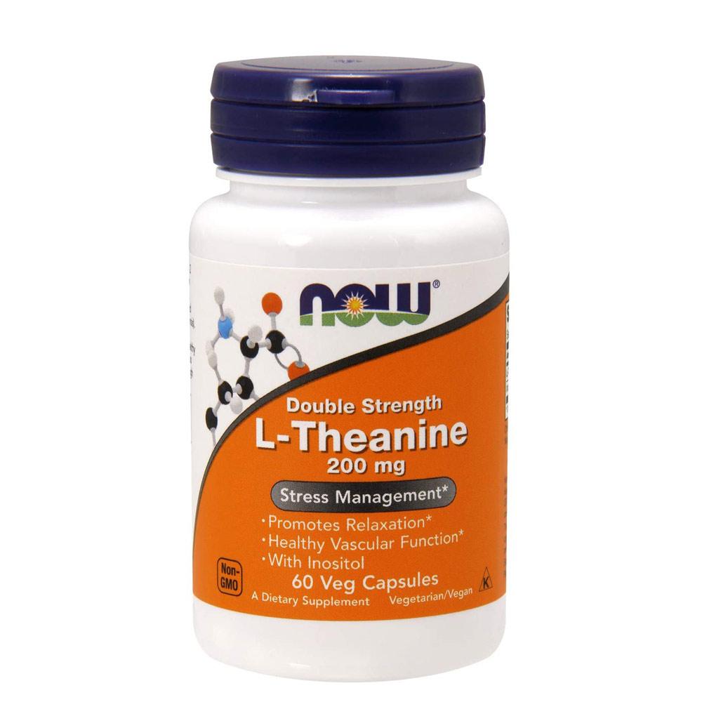 Now Foods L-Theanine 200mg 60 Capsules Now Foods  (1059167862827)