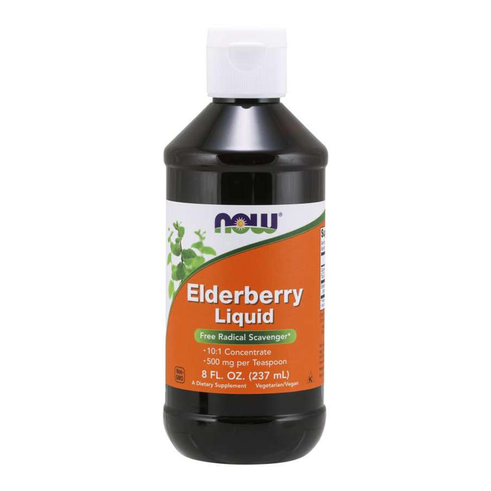 Now Foods Liquid Elderberry 8oz Herbs Now Foods  (4422545408065)