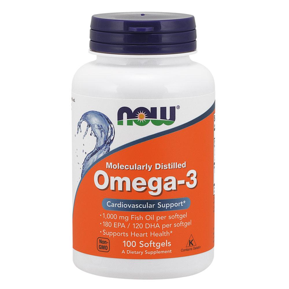 Now Foods Omega-3 1000mg 100sg Omega Fatty Acids / EFAs Now Foods  (1641320284203)