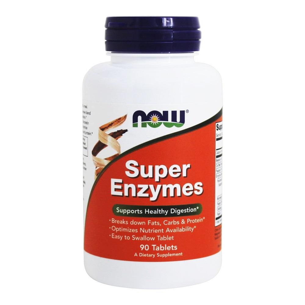 Now Foods Super Enzymes 90 Tabs Digestive Health / Probiotics Now Foods  (1058159427627)