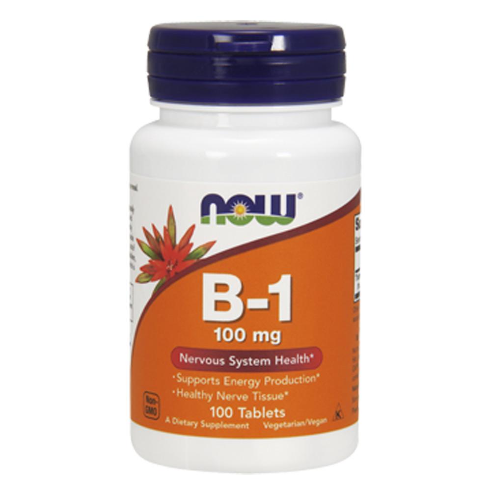 Now Foods Vitamin B-1 100mg 100 Tabs Vitamins Now Foods  (1058713534507)
