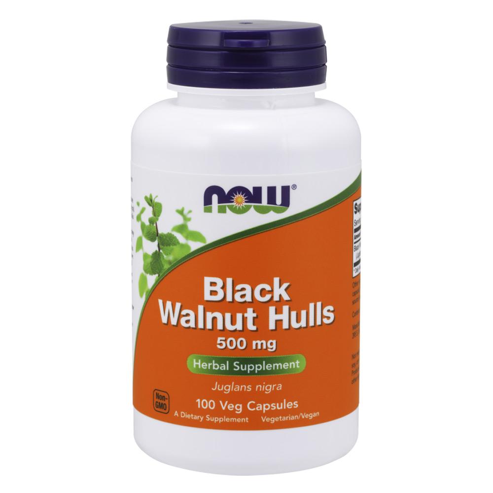 Now Foods Black Walnut Hulls 500MG 100VC Vitamins & Minerals Now Foods  (1747051741227)