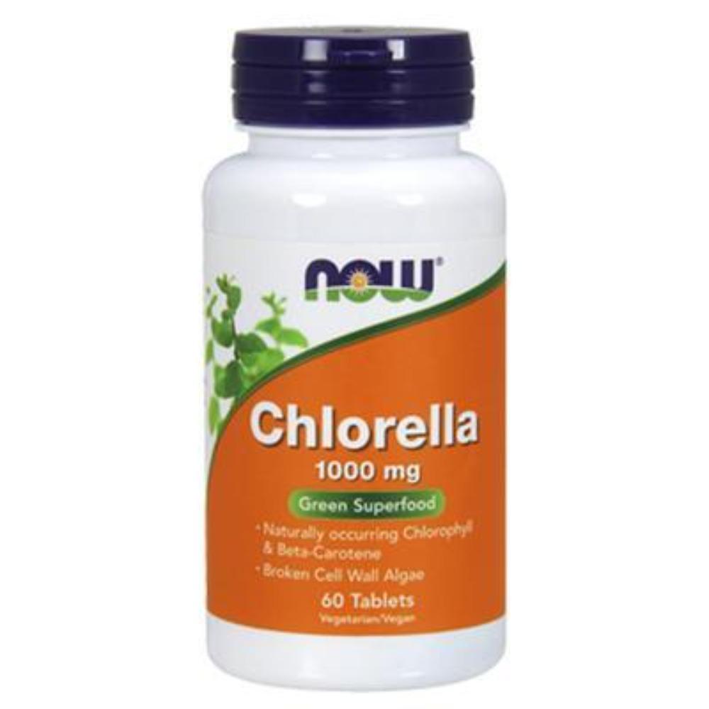 Now Foods Chlorella 1,000mg 60 Tablets Now Foods 