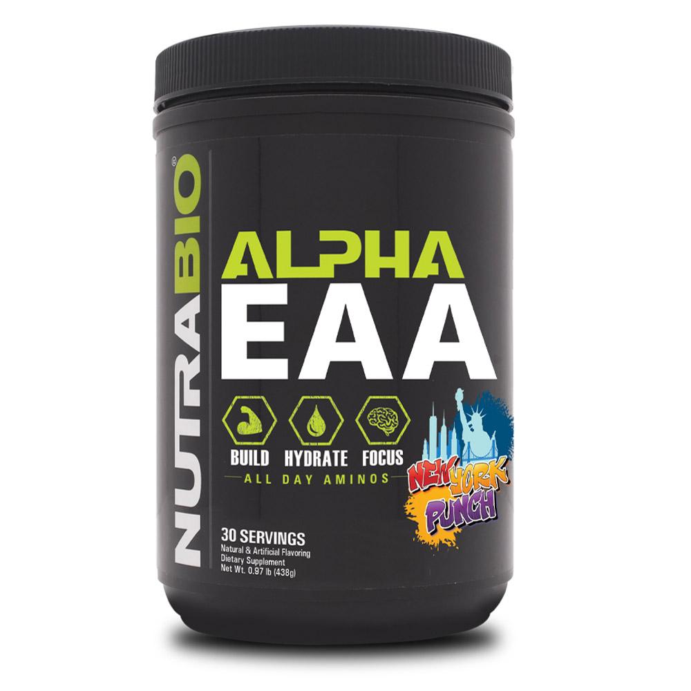 NutraBio Alpha EAA 30/Servings Amino Acids NutraBio New York Punch  (4371459866689)