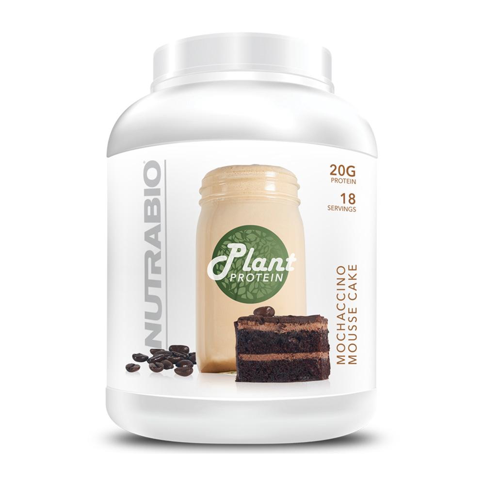 NutraBio Plant Protein 18/sv Prohormones NutraBio Mochaccino Mousse Cake 