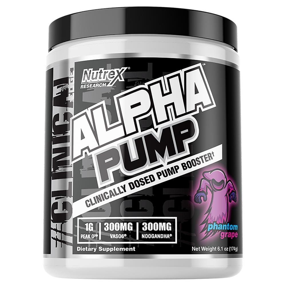 Nutrex Alpha Pump 20 Servings Pre-Workouts Nutrex Research Phantom Grape  (4294748143681)