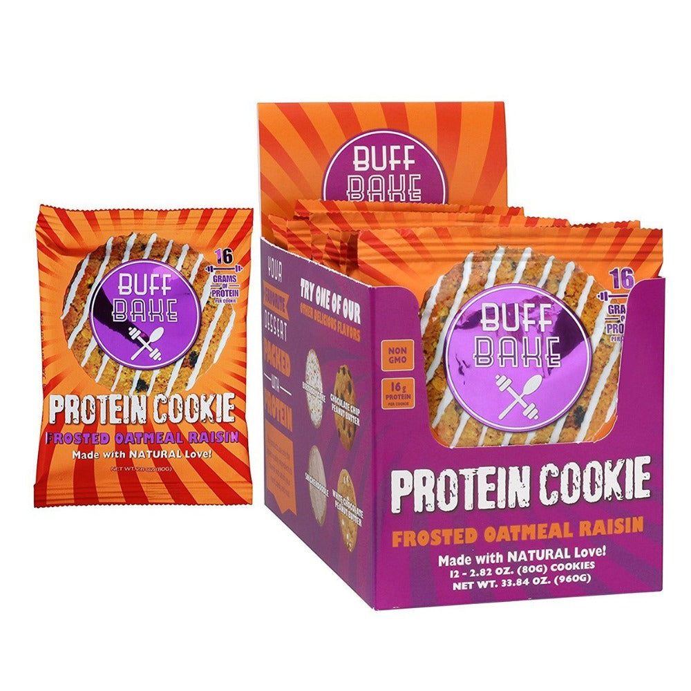 Buff Bake Oatmeal Raisin Cookie 12/Box Foods & Snacks Buff Bake  (1059261743147)