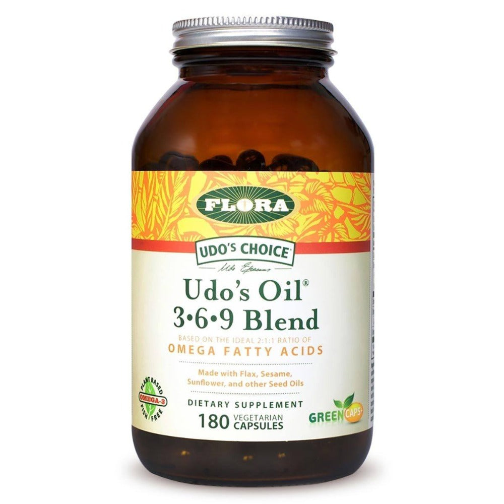 Flora (Udo's Choice) Udo's Choice Oil Blend 180 Caps Omega Fatty Acids / EFAs Flora (Udo's Choice)  (1058045493291)