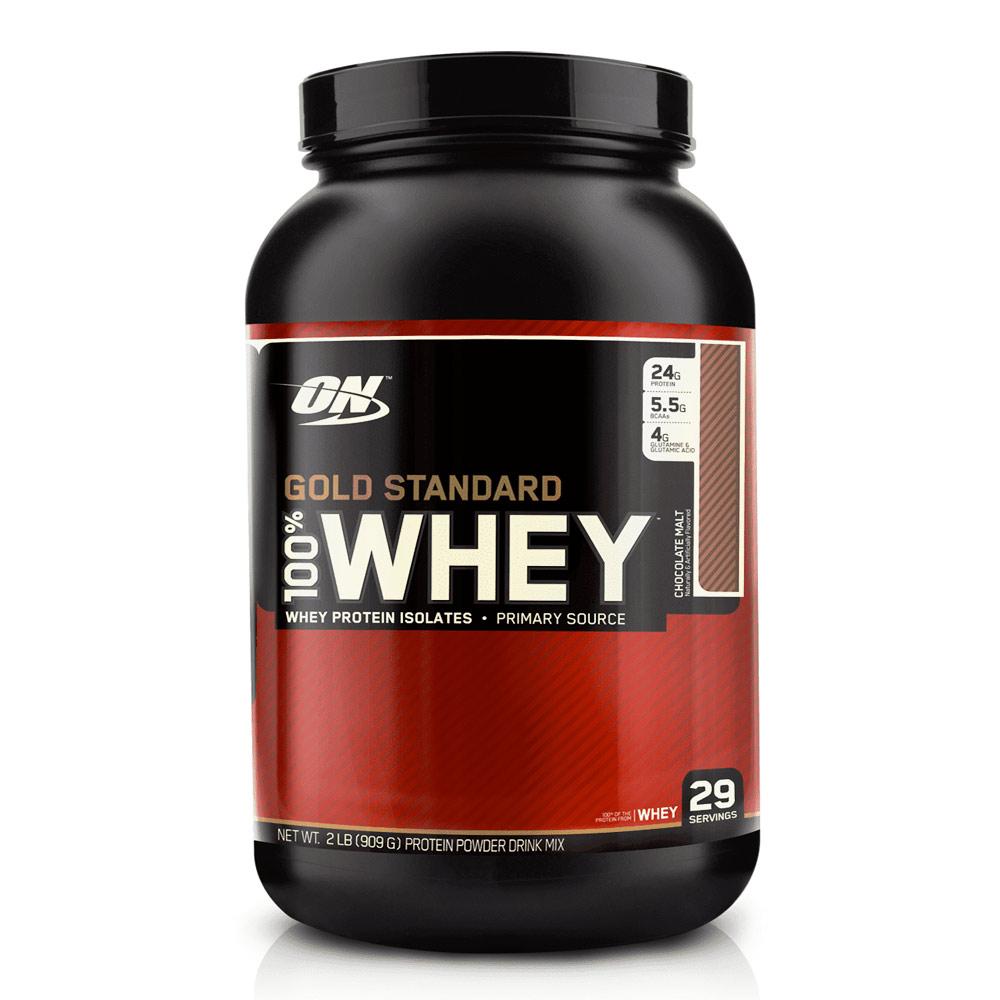 Optimum Nutrition 100% Whey Protein Gold Standard 2 Lbs Protein Optimum Nutrition Chocolate Malt  (1057917435947)