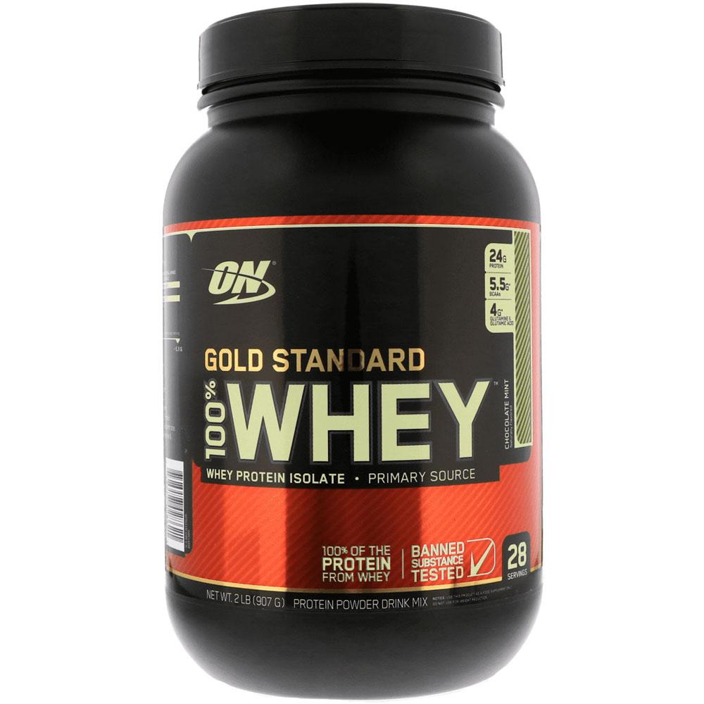 Optimum Nutrition 100% Whey Protein Gold Standard 2 Lbs Protein Optimum Nutrition Chocolate Mint  (1057917435947)